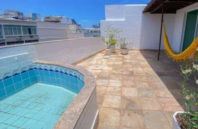 Cobertura linear em copacabana, com piscina e churrasqueira!