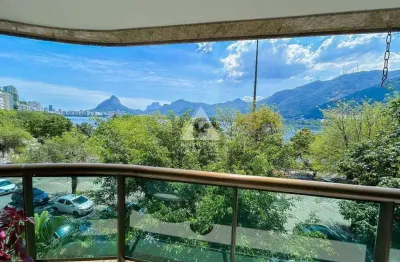 Apartamento de luxo 153m² | 3 suítes | vista panorâmica para a lagoa | 3 vagas | reformado