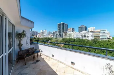 Cobertura duplex em ipanema: 2 quartos, 2 vagas e vista cinematográfica