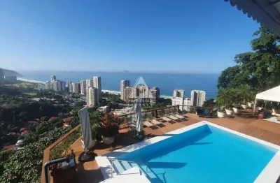 Casa à venda com vista panorâmica em são conrado, rj