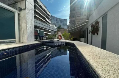 Cobertura duplex de luxo 176m² | 3 quartos (2 suítes) | piscina e área gourmet | 3 vagas na escritura | leblon