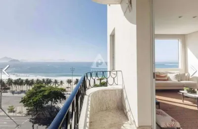 Impecável apartamento com vista total para a praia de copacabana