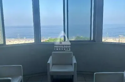 4 quartos, 1 vaga escriturada, 200m2, frente e com vista pro mar, no posto 2 em copacabana