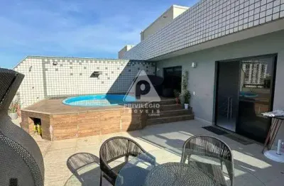 Cobertura duplex à venda na freguesia (jacarepaguá) - 233 m² com varanda gourmet e lazer completo