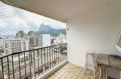 Apartamento em botafogo: 2 quartos, 1 vaga e vista para o cristo