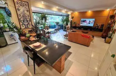 Apartamento no leblon com vista livre, 3 quartos e varanda integrada