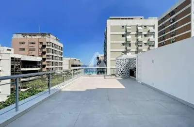 Espetacular cobertura no leblon: 3 quartos, vista mar e 2 vagas