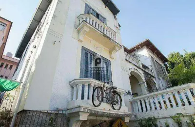 Casa com fachada histórica, 8 quartos com área externa em santa teresa - rio de janeiro