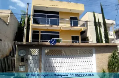 Sobrado para locação em mairiporã, são gonçalo, 6 dormitórios, 2 suítes, 6 banheiros, 3 vagas