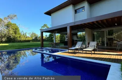 Casa a venda 6 suítes porteira fechada no ilha dos pássaros em praia do forte