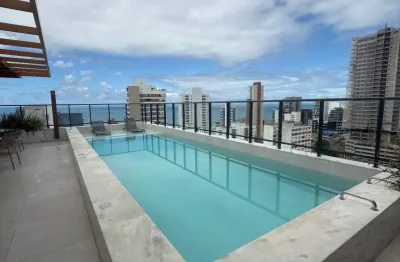Apartamento a venda 1/4 sala com suíte e varanda, 35 m2 no blue barra