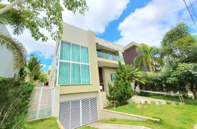 Casa a venda 5/4 sendo 3 suítes  em alphaville 2 salvador - porteira fechada
