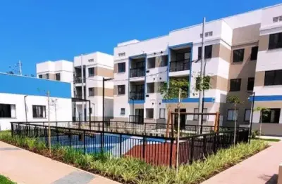 Apartamentos 52m² 2 quartos com varanda, suíte, 1 vaga, condomínio fechado a 1km da praia no recreio