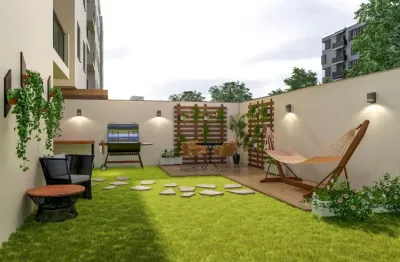Coberturas 97m² 2 quartos com varanda, suíte, 1 vaga, condomínio fechado com área de lazer em quintino