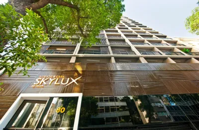 Apartamentos studio 31m² 1 quarto com varanda em condomínio fechado na praça mauá