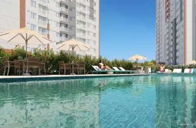 Apartamentos 41m² 2 quartos com varanda, condomínio fechado com área de lazer em irajá