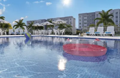 Apartamentos 42m 2 quartos, opção de garden, condomínio fechado, área de lazer em guaratiba