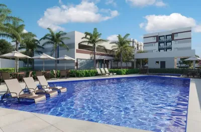 Apartamentos 48m² 2 quartos com varanda, vaga de garagem, a poucos metros da praia do recreio