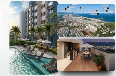 Apartamentos 54m² 2 quartos, suíte, varanda gourmet, condomínio fechado em frente ao recreio shopping