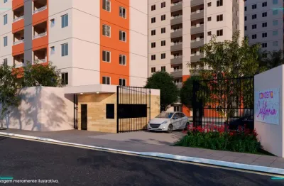 Apartamentos 46m² 2 quartos, varanda, com vaga, condomínio fechado, área de lazer em nova iguau