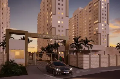 Apartamentos 2 quartos com varanda, opção de garden, condomínio fechado e área de lazer em jardim primavera/duque de caxias