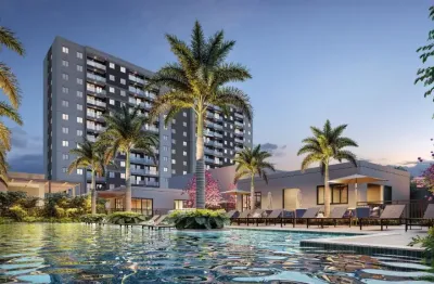 Apartamentos 52m² 2 quartos, 1 suíte, varanda, condomínio fechado, área de lazer na barra olímpica