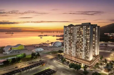 Apartamentos 29m² 1 quarto, varanda, condomínio fechado, área de lazer no centro de niterói