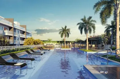 Apartamentos 69m² 2 quartos com suíte, varanda, condomínio fechado e lazer clube no recreio