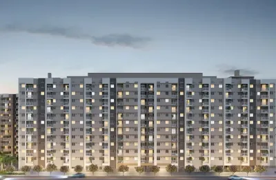 Apartamentos 39m² 2 quartos, varanda, condomínio fechado com área de lazer ao lado do metrô e trem em são cristóvão