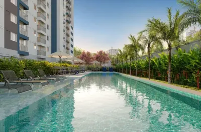 Apartamentos (52m²) 2 quartos com varanda, 1 suíte, 1 vaga, condomínio fechado, área de lazer em irajá