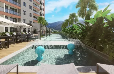 Apartamentos 63m² 3 quartos com suíte, varanda, condomínio fechado, área de lazer no centro de nova iguaçu