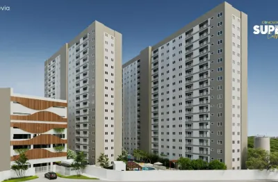 Apartamentos 45m² 2 quartos, varanda, condomínio fechado com área de lazer em nova nova iguaçu