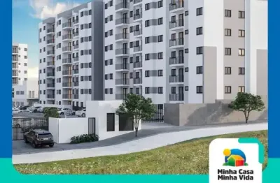 Lançamento de apartamentos 46m² 2 quartos com varanda, sem vaga para carro, condomínio fechado e área de lazer em campo grande