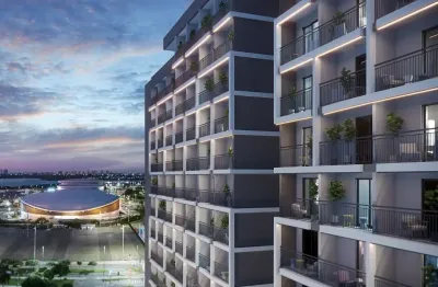 Apartamentos 2 quartos com varanda, suíte, condomínio com área de lazer, em frente ao parque olímpico na barra olímpica