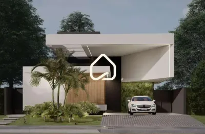 Casa térrea em construção no alphaville 4 com energia fotovoltaica