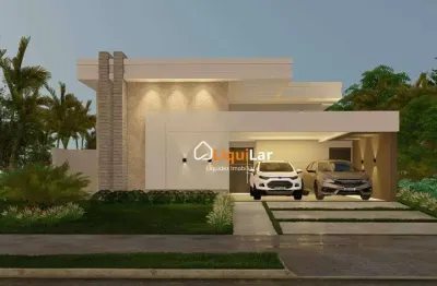 Alphaville 4 | Casa Térrea com Escritório, Cozinha Separada e Piscina Aquecida