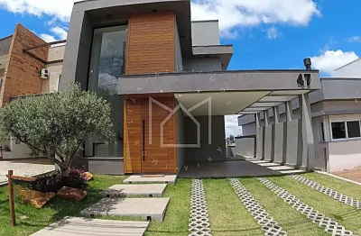 Casa em condomínio fechado com 3 quartos à venda na rua antônio baggio, villa lucchesi, gravataí, 159 m2 por r$ 990.000