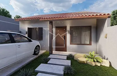 Casa em condomínio fechado à venda na rua alcides gomes, caça e pesca, gravataí, 55 m2 por r$ 249.000