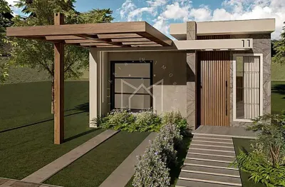 Casa em condomínio fechado com 3 quartos à venda na estrada morro do coco, jansen, gravataí, 98 m2 por r$ 686.000