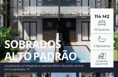Excelente sobrado alto padrão guaratuba com piscina brejatuba