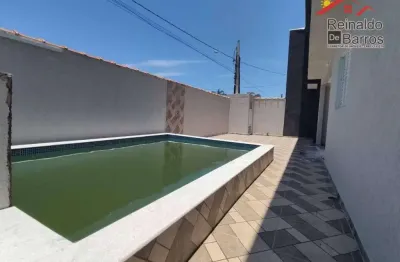Casa sobreposta com 3 dormitórios e piscina à venda por r$ 450.000 - jardim grandesp - itanhaém/sp