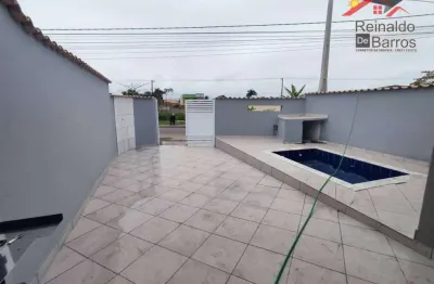 Casa com 2 dormitórios e piscina à venda por r$ 350.000 - tupy - itanhaém/sp