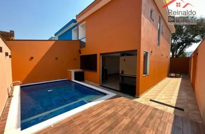 Sobrado com 3 suítes à venda, 126 m² por r$ 720.000 - jardim suarão - itanhaém/sp