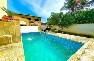 Casa com 3 dormitórios e piscina à venda, 270 m² por r$ 480.000 - parque balneário itanhaem - itanhaém/sp