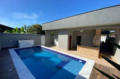 Casa com piscina e 3 dormitórios à venda, por r$ 780.000 - santa júlia - itanhaém/sp