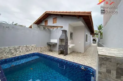 Casa com 2 dormitórios e piscina à venda, 53 m² por r$ 294.900 - estância balneária tupy - itanhaém/sp