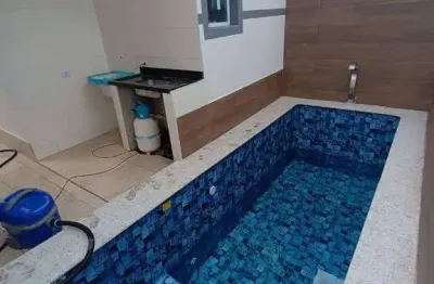 Casa com 2 dormitórios à venda, 80 m² por r$ 409.000,00 - itaóca - mongaguá/sp