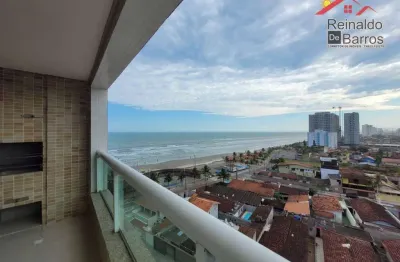 Apartamento frente mar com dois dormitórios em mongaguá.