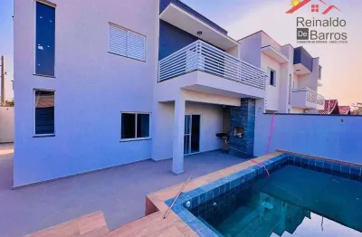Sobrado com 4 dormitórios à venda, 123 m² por r$ 680.000,00 - balneário san marcos - itanhaém/sp