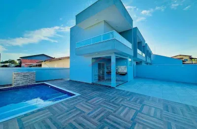 Casa com 3 dormitórios à venda, 153 m² por r$ 755.000,00 - cibratel 2  - itanhaém/sp